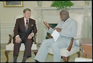 Ronald Reagan and Kenneth Kaunda