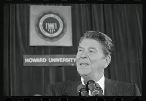 Ronald Reagan near University Podium
