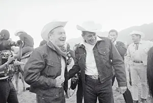 Ronald Reagan and Nelson Rockefeller Dressed as Cowboys