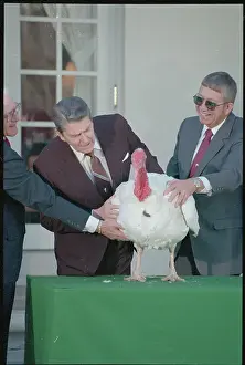 Ronald Reagan Pardoning Turkey