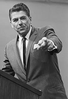 Sacramento Prints: Ronald Reagan At Press Conference
