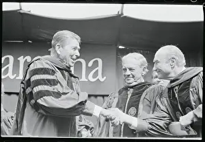 Ronald Reagan Receiving Congratulations