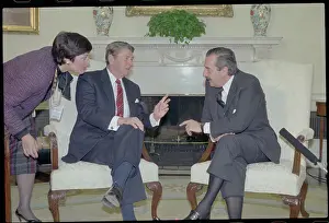 Ronald Reagan and Reoul Alfonsin