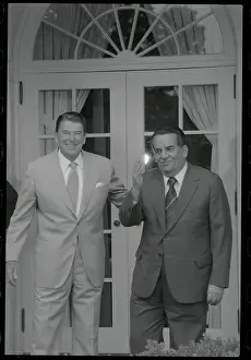 Ronald Reagan and Roberto Sauzo Cordova
