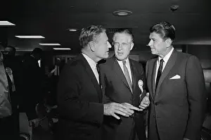 George W Prints: Ronald Reagan Speaking with Colleagues