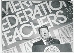 Ronald Reagan Speaking to Federation of Teachers