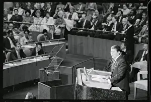 Ronald Reagan Speaking to General Assembly