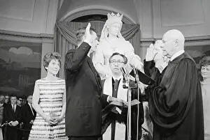 Sacramento Prints: Ronald Reagan Taking Oath