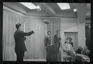Sacramento Prints: Ronald Reagan Throwing Football