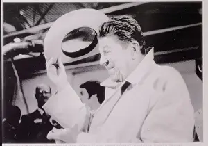 Wichita Prints: Ronald Reagan Tipping His Hat