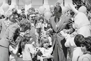 Ronald Reagan and Wife at Easter Egg Roll