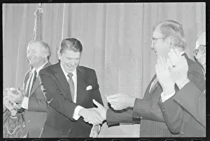 Ronald Reagan and William F. Buckley Jr. Applauding