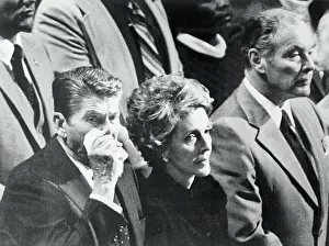 Ronald Reagan Wiping His Face