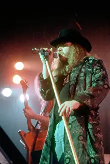 Ronnie Van Zant Of Lynyrd Skynyrd Performs