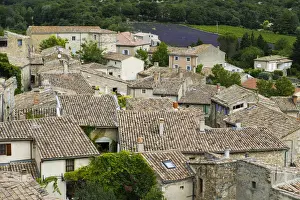 Roofs, Grignan, Departement Drome, Rhone-Alpes, Provence, France