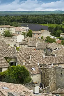 Provence Prints: Roofs, Grignan, Departement Drome, Rhone-Alpes, Provence, France