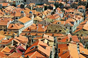 Roofs in the old town of Dubrovnik