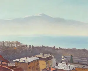 Poetry Prints: The Roofs Of Ouchy And Lake Geneva