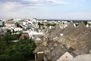 Images Dated 9th August 2011: Roofs of trulli in Alberobello, near Bari, Apulia, southern Italy