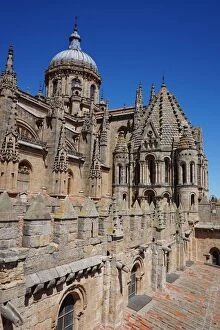 Images Dated 25th July 2015: Rooftop of the new Cathedral of Salamanca, Spain