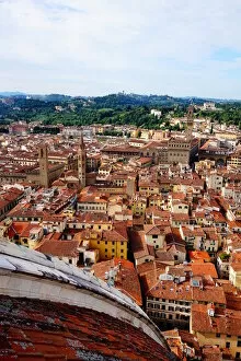 Duomo Santa Maria Del Fiore Gallery: Rooftops of Florence, Colourful overview, Italy