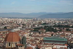 Images Dated 21st June 2016: Rooftops on old Florence, Marcato Centrale, Italy