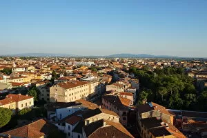 Images Dated 22nd June 2016: Rooftops of Pisa seen from Leaning Tower, Pisa, Italy