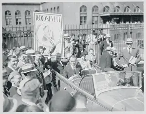 Detroit Prints: Roosevelt Beneath His Portrait