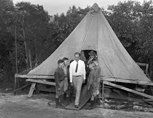 Boy Scouts Prints: Roosevelt at Boy Scout Camp