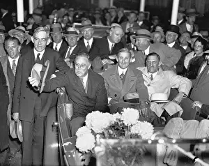 Harrison Prints: Roosevelt Campaigning for President