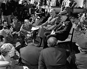 Casablanca Prints: Roosevelt and Churchill at the Casablanca Conference