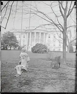 Curtis Boettiger Prints: Roosevelt Grandchildren Playing on Swing