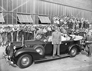 Roosevelt In Open Car