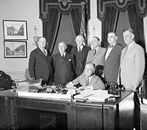 Roosevelt Signing National Recovery Act