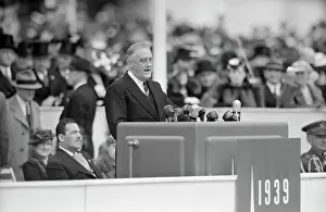 Podium Prints: Roosevelt Speaking at World's Fair Opening