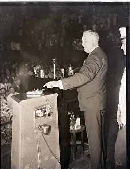 Prints of (Original Caption) 9/11/1936-Washington, DC- President Franklin D A Timeless Collection of Hoover Dam Photography: Roosevelt Starting the Boulder Dam