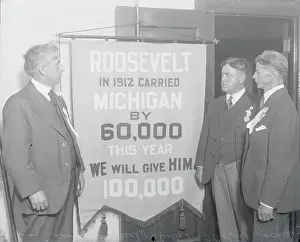 Roosevelt Supporters Reading Banner