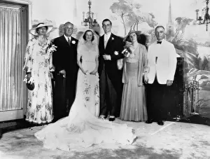 Daughter In Law Prints: Roosevelts and DuPonts Posing at their Children's Wedding