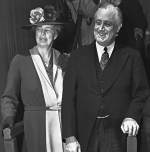Easter Prints: Roosevelts at Easter Service