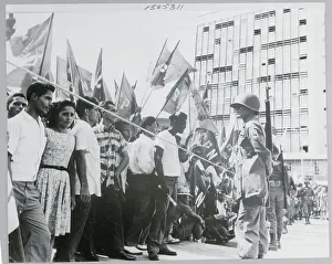 Rope Holding Back Demonstrators