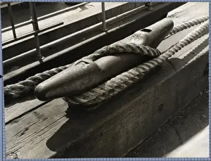 Tying Prints: Rope Tied To Post On Dock;Mooring A Ship