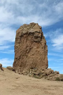 Pinnacle Rock Formation Collection: Roque Nublo Natural Monument in Grand Canary island