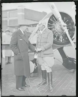 Roscoe Turner and Kenneth Behr Shaking Hands