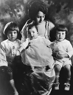 Infant Prints: Rose Kennedy With Her Children