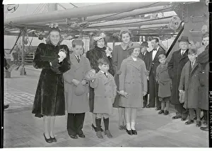 Rose Kennedy Traveling with Her Children