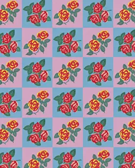 Gift Wrap Prints: Rose Pattern
