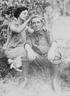 Rose Ponzi Stroking Charles Ponzi's Hair