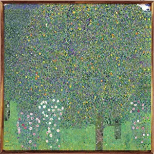 Secession Prints: Rosebushes Under the Trees, by Gustav Klimt