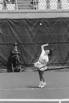 Rosemary Casals During Tennis Match