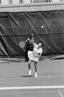 Rosemary Casals During Tennis Match